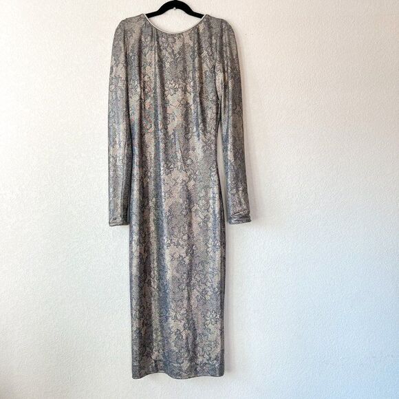 NEW! Dress The Population Emery Metallic Formal Party Sheath Dress, XS - Picture 3 of 8